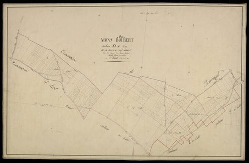 Plan du cadastre napoléonien - Mons-Boubet (Mons-Boubert) : Bois (Le) ; Fief delattre (Le), D1