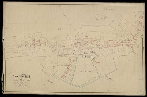 Plan du cadastre napoléonien - Mons-Boubet (Mons-Boubert) : Chefs-Lieux (les), E3