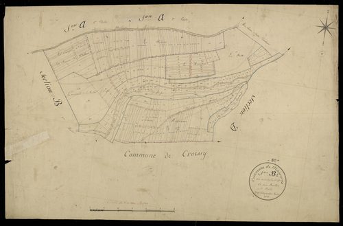 Plan du cadastre napoléonien - Monsures : Vallée d'Enfer (La), B2