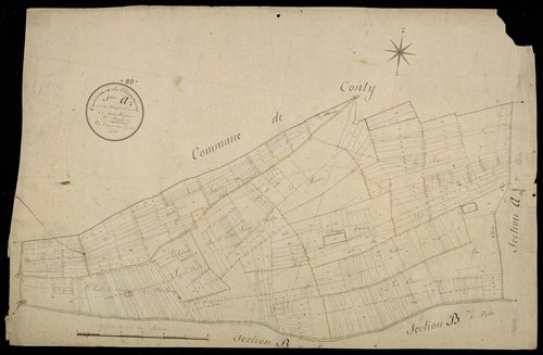 Plan du cadastre napoléonien - Monsures : Bosquet Madame (Le), A1