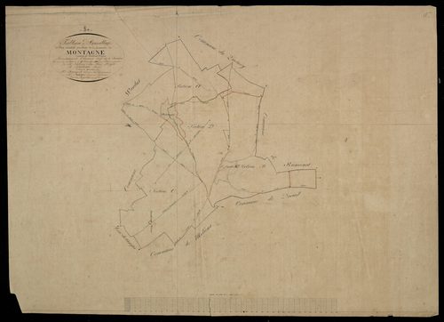 Plan du cadastre napoléonien - Montagne-Fayel (Montagne) : tableau d'assemblage