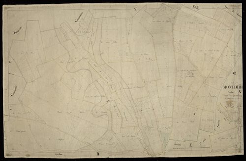 Plan du cadastre napoléonien - Montdidier : Chemin de Guerbigny (Le), A