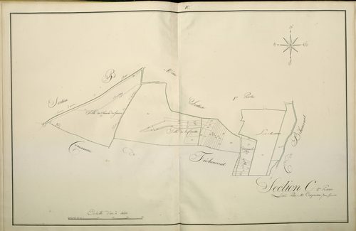 Plan du cadastre napoléonien - Atlas cantonal - Montigny-sur-L'hallue (Montigny) : C2