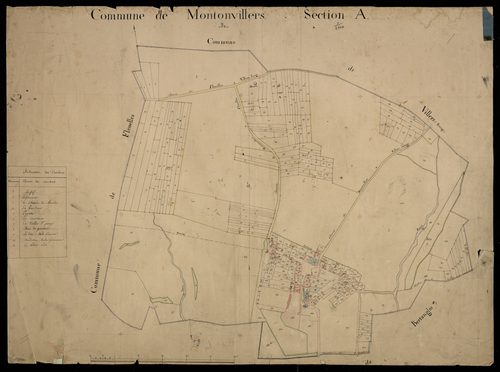 Plan du cadastre napoléonien - Montonvillers : A