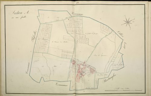 Plan du cadastre napoléonien - Atlas cantonal - Montonvillers : A