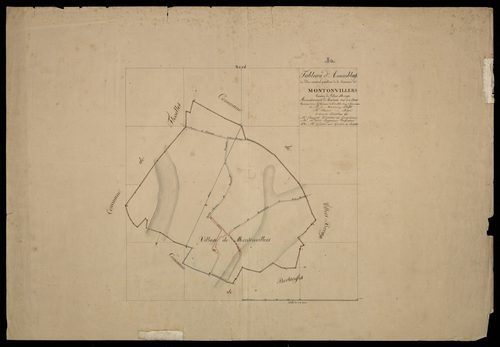 Plan du cadastre napoléonien - Montonvillers : tableau d'assemblage