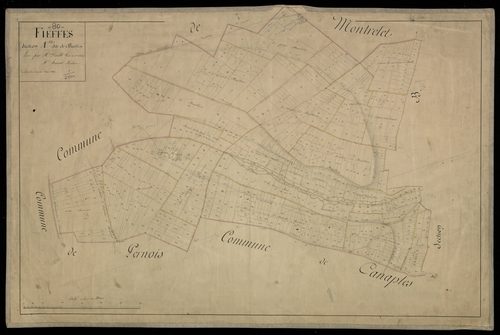 Plan du cadastre napoléonien - Fieffes-Montrelet (Fieffes) : Baillon (Le), A