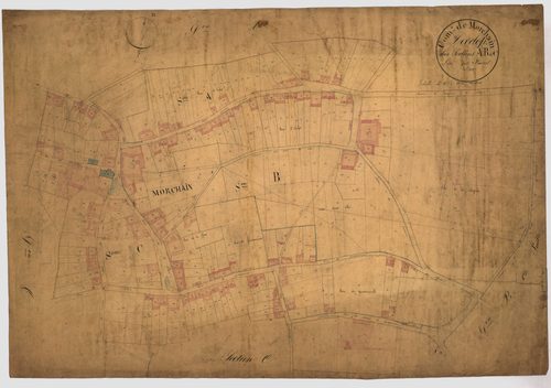 Plan du cadastre napoléonien - Morchain : A, B et C développées