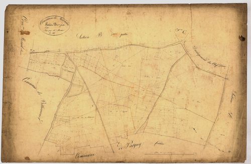 Plan du cadastre napoléonien - Morchain : B1