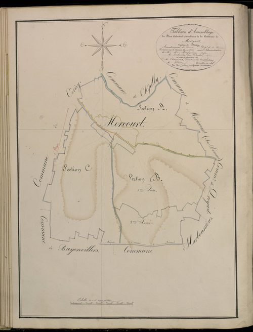 Plan du cadastre napoléonien - Atlas cantonal - Morcourt : C