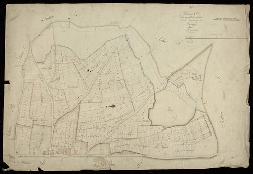 Plan du cadastre napoléonien - Moreuil : Couronne de l'Ecu de France (La), E