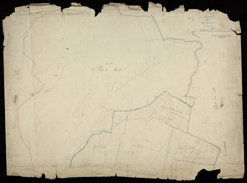 Plan du cadastre napoléonien - Moreuil : C