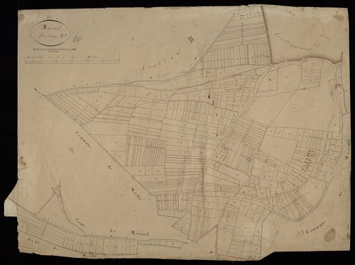 Plan du cadastre napoléonien - Morisel : C