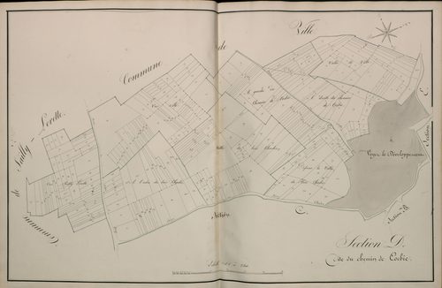 Plan du cadastre napoléonien - Atlas cantonal - Morlancourt : Chemin de Corbie (Le), D
