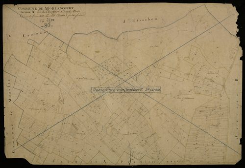 Plan du cadastre napoléonien - Morlancourt : Chaufour (Le), A2