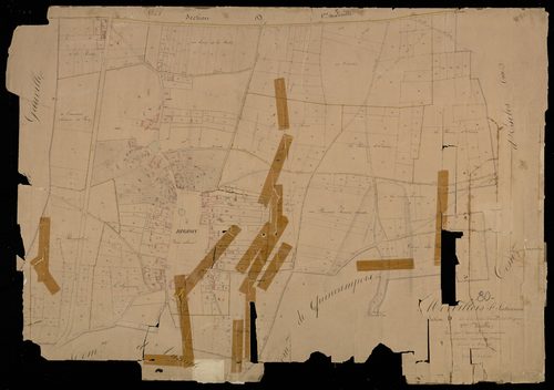 Plan du cadastre napoléonien - Morvillers-Saint-Saturnin (Morvillers-St-Saturnin) : Vallée Maresse (La) ; Digeon, D2