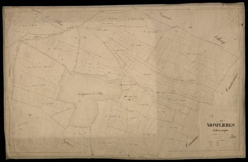 Plan du cadastre napoléonien - Mouflieres (Monflières) : section unique