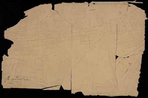 Plan du cadastre napoléonien - Moyencourt-Les-Poix (Moyencourt) : Route (La), C