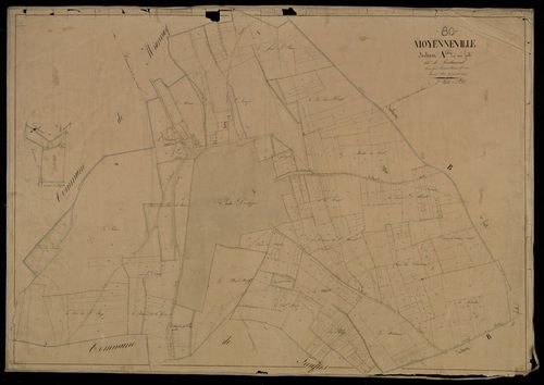 Plan du cadastre napoléonien - Moyenneville : Bouillancourt, A