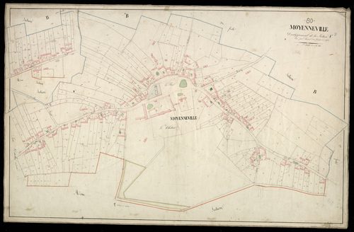 Plan du cadastre napoléonien - Moyenneville : C développement
