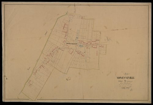 Plan du cadastre napoléonien - Moyenneville : Bouillancourt, A développement