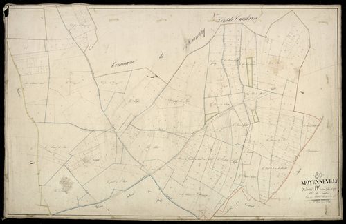 Plan du cadastre napoléonien - Moyenneville : Tombes (les), B1