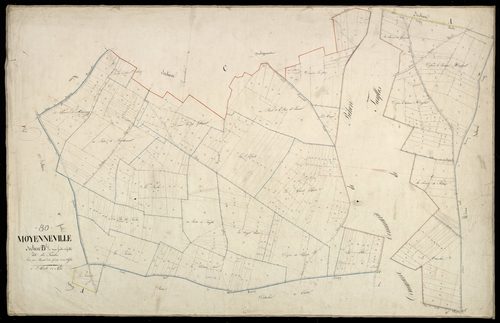 Plan du cadastre napoléonien - Moyenneville : Tombes (les), B2