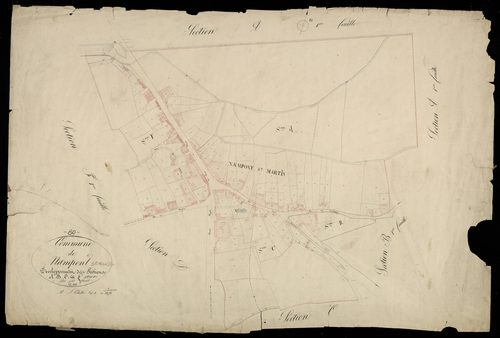 Plan du cadastre napoléonien - Nampont : A, B, C et F développement