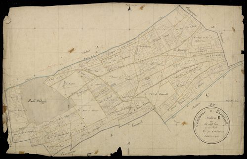 Plan du cadastre napoléonien - Namps-Maisnil (Rumaisnil) : Chef-lieu (Le), B