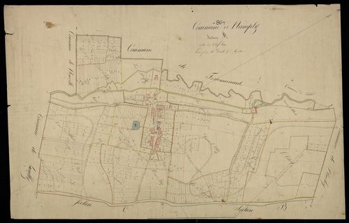 Plan du cadastre napoléonien - Nampty : Chef-lieu (Le), A