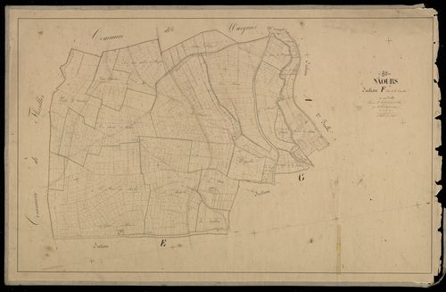 Plan du cadastre napoléonien - Naours : Croisette (La), F