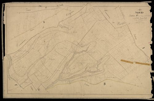 Plan du cadastre napoléonien - Naours : Coutures (les) ; Bois de la haie (Le), A2