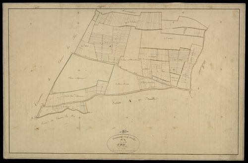 Plan du cadastre napoléonien - Neufmoulin (Neuf-Moulin) : Au-dela de l'Eau, A1