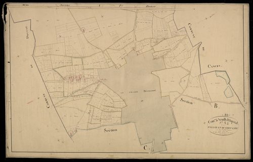 Plan du cadastre napoléonien - Neuilly-L'hopital : Halloy (Le) ; Chef-lieu (Le), A2
