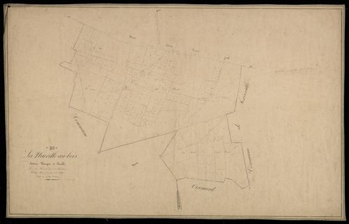 Plan du cadastre napoléonien - Neuville-Aux-Bois (La Neuville-aux Bois) : section unique 2e feuille