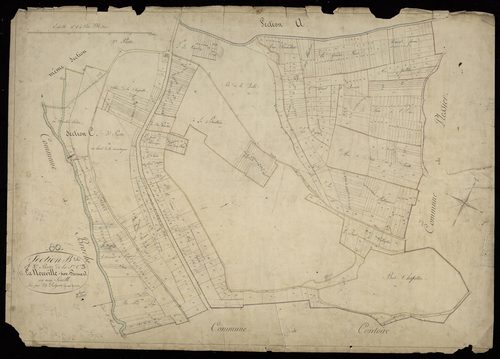Plan du cadastre napoléonien - Neuville-Sire-Bernard (La) (La Neuville-Sire-Bernard) : B et C3