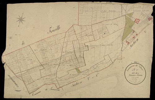 Plan du cadastre napoléonien - Nibas : Fausses Croix (les), F1
