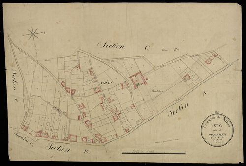 Plan du cadastre napoléonien - Nibas : Ribehen, G2