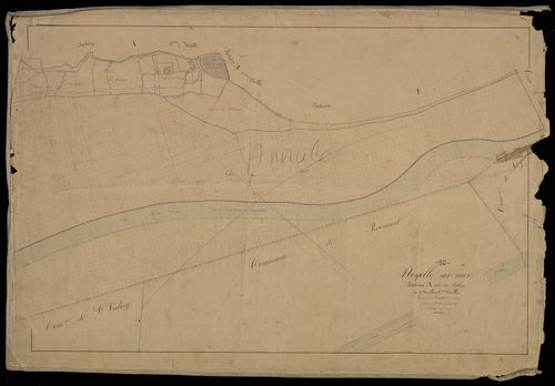 Plan du cadastre napoléonien - Noyelles-sur-Mer (Noyelle sur Mer) : Village (Le), A1