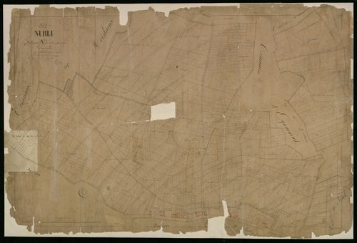 Plan du cadastre napoléonien - Nurlu : Vallée Soldat (La), A