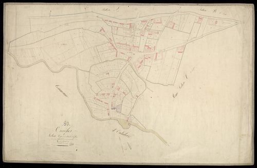 Plan du cadastre napoléonien - Occoches : Chef-lieu (Le), C1