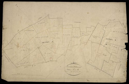 Plan du cadastre napoléonien - Ochancourt : A et B