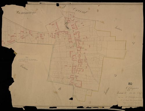 Plan du cadastre napoléonien - Offignies : Chef-lieu (Le), C