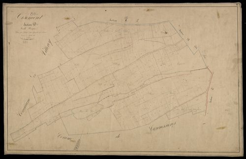 Plan du cadastre napoléonien - Oisemont : D