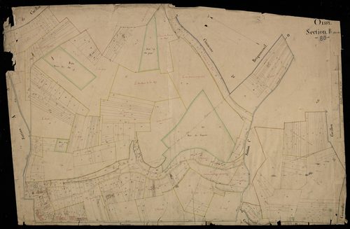 Plan du cadastre napoléonien - Oissy : Dur Pays (Le), B