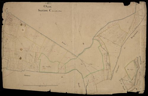Plan du cadastre napoléonien - Oissy : Bois d'Oissy (Le), C