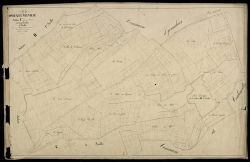 Plan du cadastre napoléonien - Oneux (Oneux et Neuville) : Fetel (Le), C2