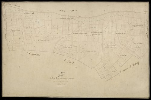 Plan du cadastre napoléonien - Pende : Vauchelle (La) ; Fond d'Arret (Le), E2