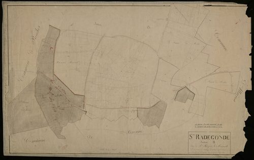 Plan du cadastre napoléonien - Peronne (Sainte-Radegonde) : Sainte Radegonde ; Maismont, B