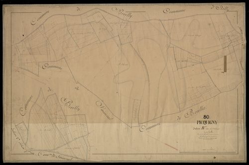 Plan du cadastre napoléonien - Picquigny : Saint Christ, B